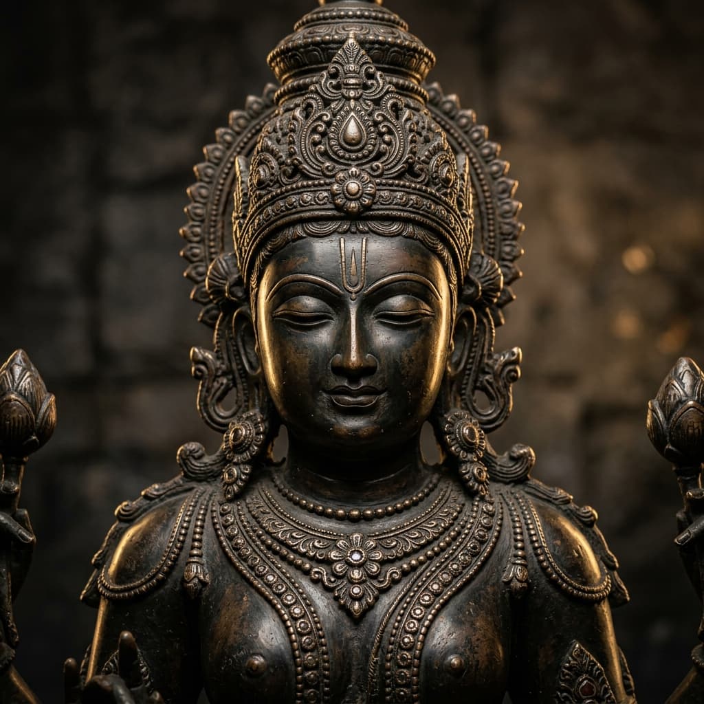 panchaloha bronze hanuman murti statue 14 inches kumbakonam, tamil nadu - view 1